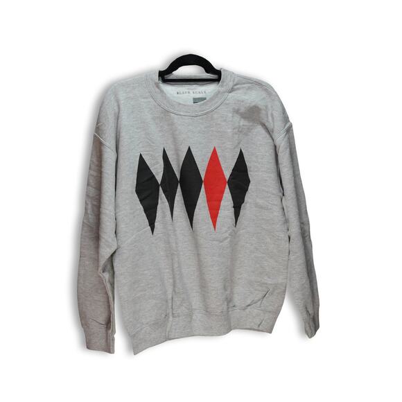 Black Scale Men's Gray Crewneck Sweater - Size Large - Picture 1 of 2